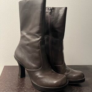 Gianni Bini Dark Brown Heeled Boots